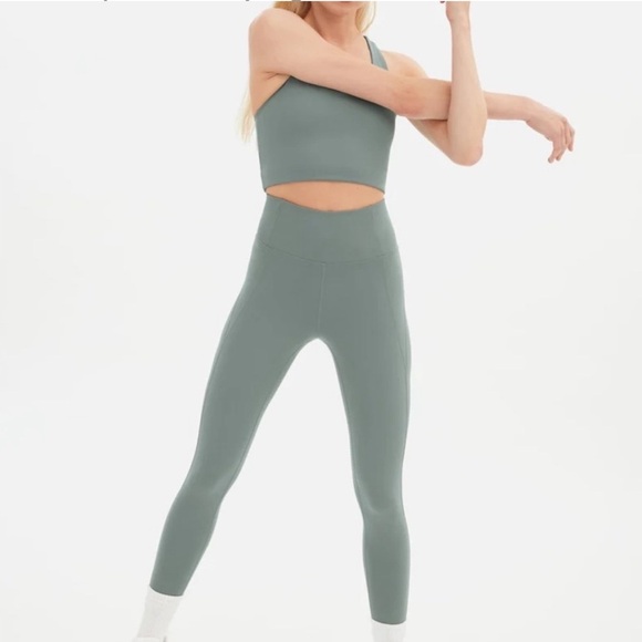 Girlfriend Collective Sage Green High Rise Leggings - Picture 12 of 12